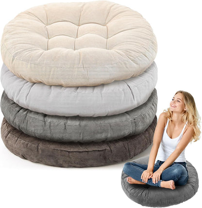 Jerify Floor Pillow Cushions Large Round Square Large Meditation Floor Pillow for Classroom Adult Meditation Picnic Party Seating Learning Daycare School(Square,Mixed Colors,4 Pcs)
