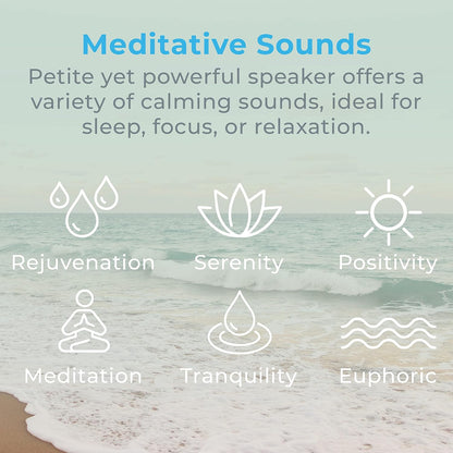 Pure Enrichment Wave Mini Zen Soothing Sound Machine - Portable Sound Machine for Yoga Studios, Travel & Sleep - 6 Relaxing Sounds, Optional Timer & Rechargeable Lithium Battery (Tranquil Green)