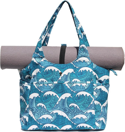 ESVAN Yoga Tote Bag Mat bag Women Shoulder Bags Carryall Tote for Travel Office Workout Gym Nurse Beach