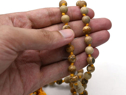 Amazing Gemstone 108 Beads Handmade Mala (Knotted, Rudraksha) - Colors B