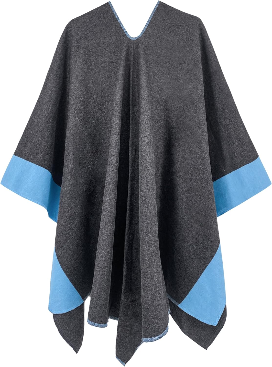 Moss Rose Women's Shawl Wrap Poncho Ruana Cape Open Front Cardigan Shawls for Spring Fall Winter