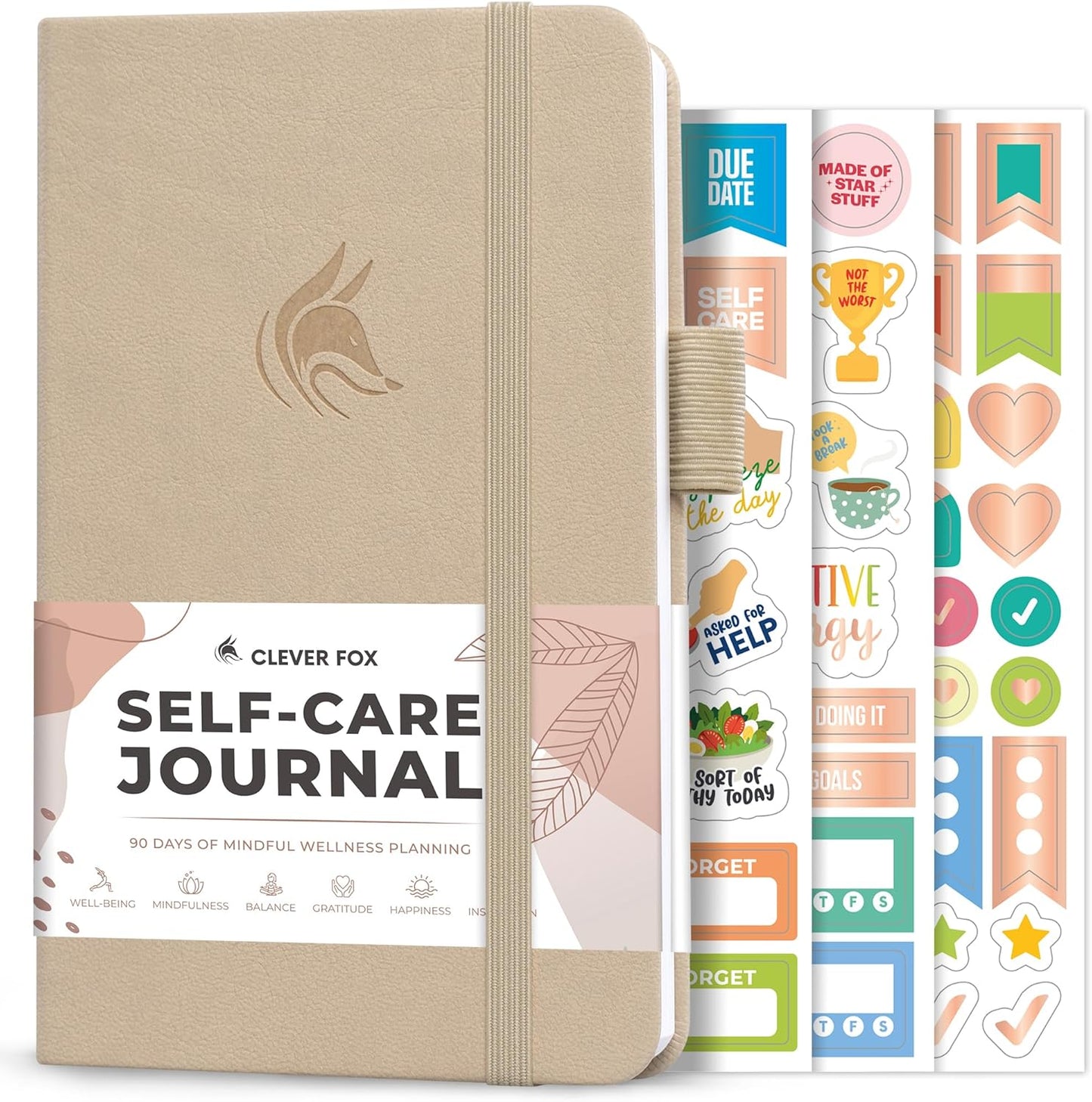 Clever Fox Self-Care Journal – Daily Reflection Notebook – Mental Health & Personal Development Planner, Meditation & Mood Log, A5 (Turquoise)