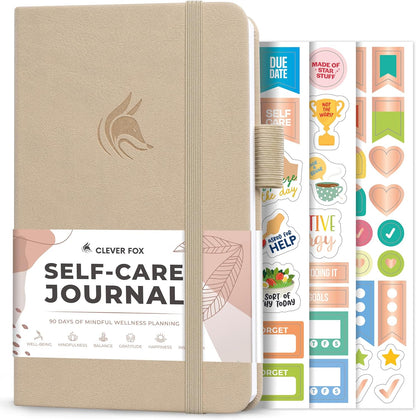 Clever Fox Self-Care Journal – Daily Reflection Notebook – Mental Health & Personal Development Planner, Meditation & Mood Log, A5 (Turquoise)