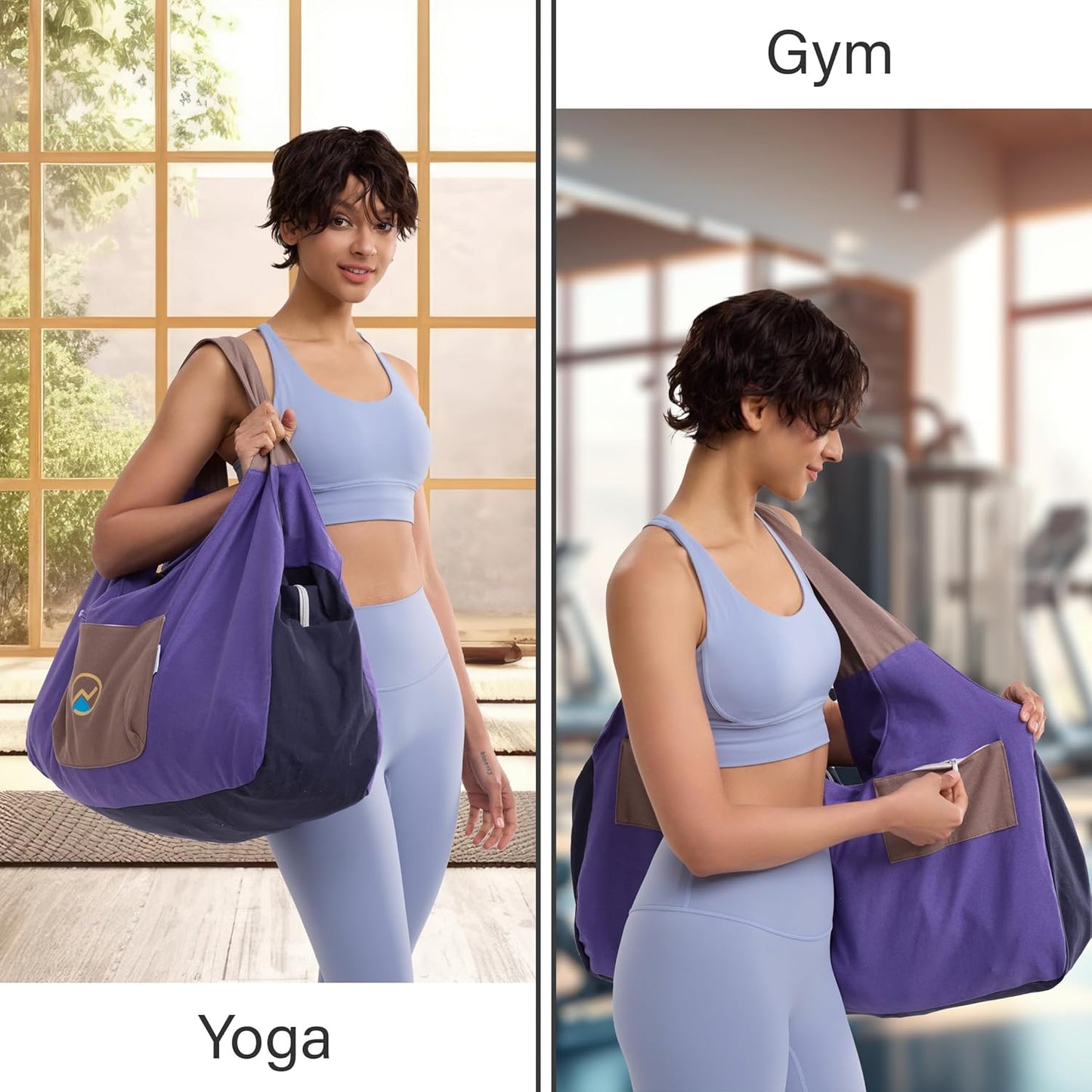 JoYnWell Yoga Bags and Carriers Fits All Your Stuff, Extra Large Yoga Mat Bag Full Zip Yoga Mat Bag with 3 Zipper pockets