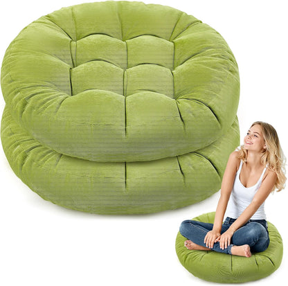 Jerify Floor Pillow Cushions Large Round Square Large Meditation Floor Pillow for Classroom Adult Meditation Picnic Party Seating Learning Daycare School(Square,Mixed Colors,4 Pcs)