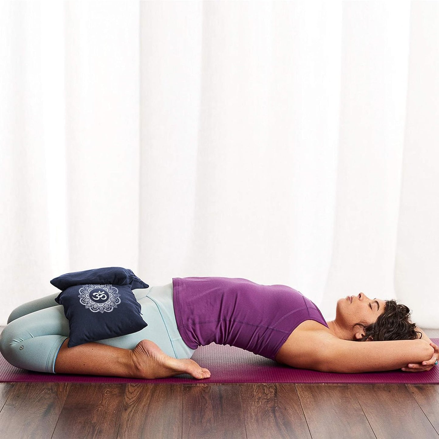 Yoga Sand Bag - Cotton Unfilled for Yoga Weights and Resistance Training, Size- 7.5" X 17"