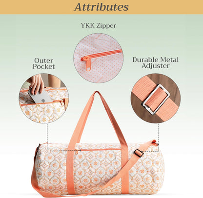 Maison d' Hermine Yoga Mat bag, Cylindrical bag for Woman&Men, yoga mat Bag &Adjustable shoulder straps Yoga Mat Carrier Bag with Drawstring Water Bottle Pocket and zipper pocket Easter Gifts