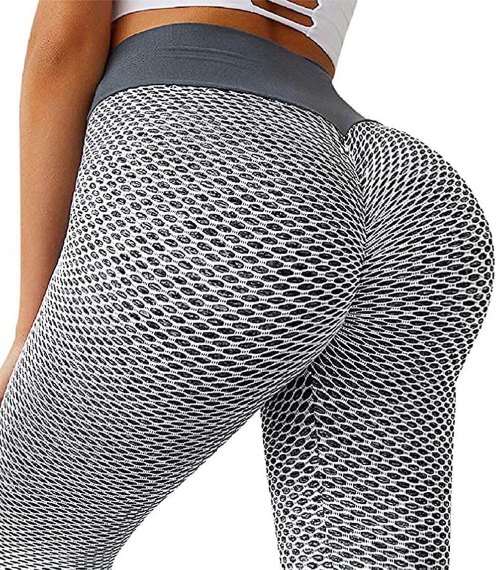 JGS1996 Butt Lifting Leggings for Women Tummy Control Workout Yoga Pants High Waisted Scrunch Booty Gym Tights