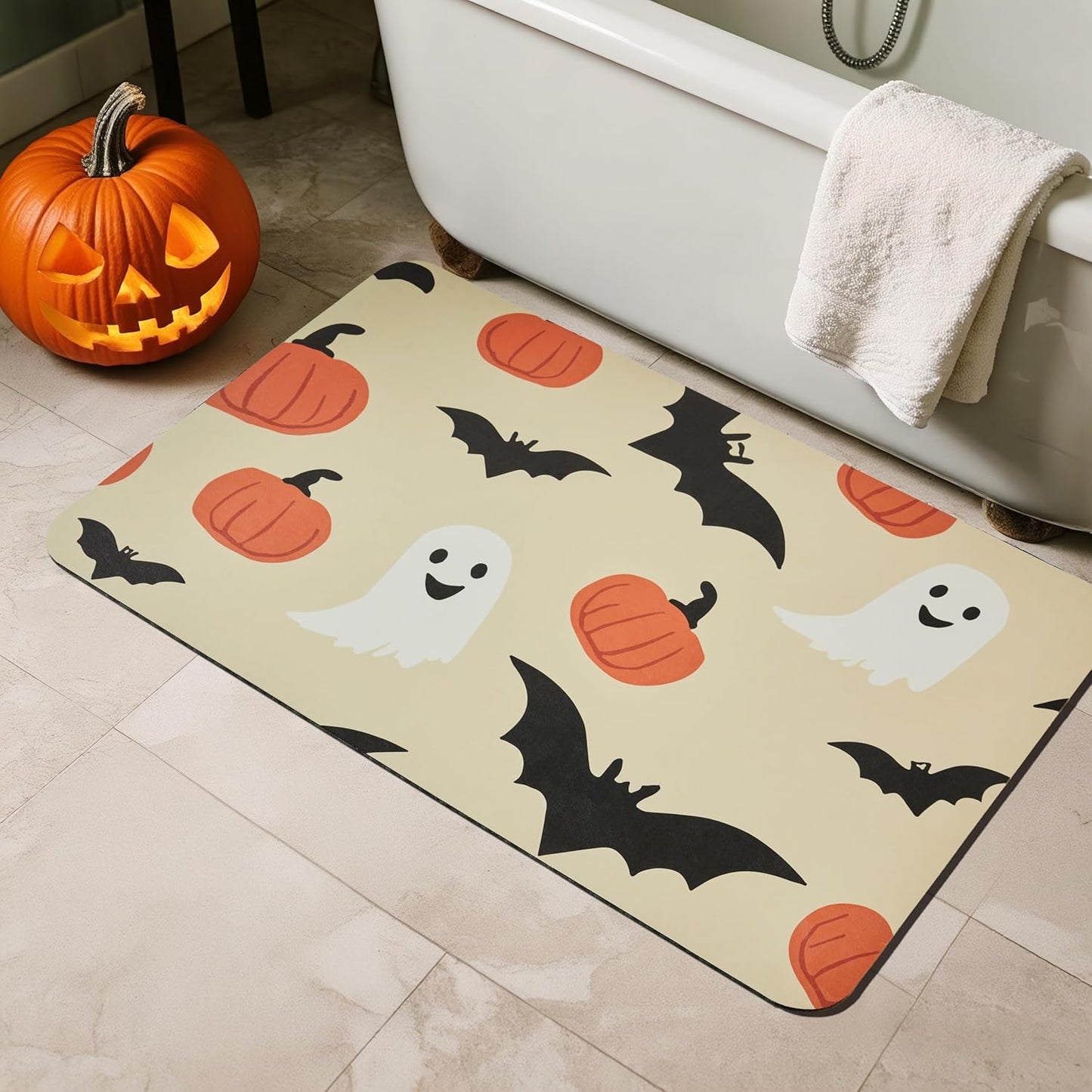 TYUU Bath Mat, Bathroom Rugs Non Slip Washable Thin Absorbent Quick Dry Bath Mat Fits Under Door Bathroom Floor Mat Perfect for Bath, Shower, or Sink 24"x36" Dark Grey