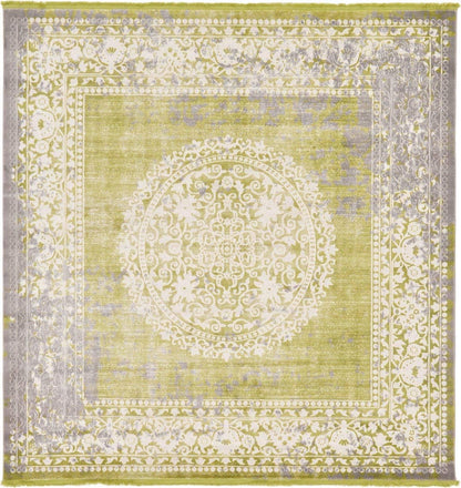 Unique Loom New Classical Collection Area Rug - Olwen (4'Round, Purple/ Gray)