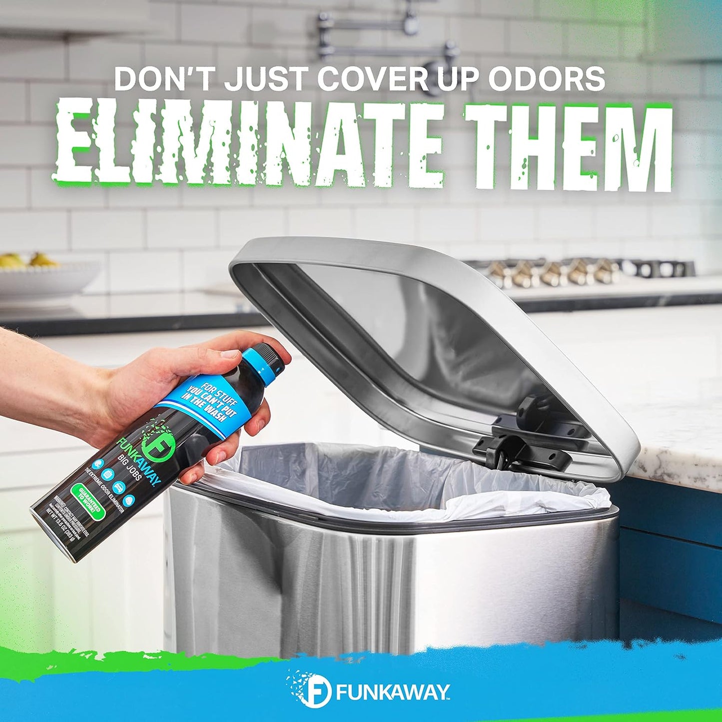 FunkAway Odor Eliminating Spray for Shoes, Skates, Work Boots & More, 8 oz., 4 Pack, Extreme Odor Eliminator, Perfect for Stinky Stuff You Can't Put in the Wash
