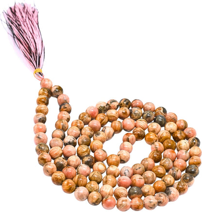Amazing Gemstone 108 Beads Handmade Mala (Knotted, Rudraksha) - Colors B