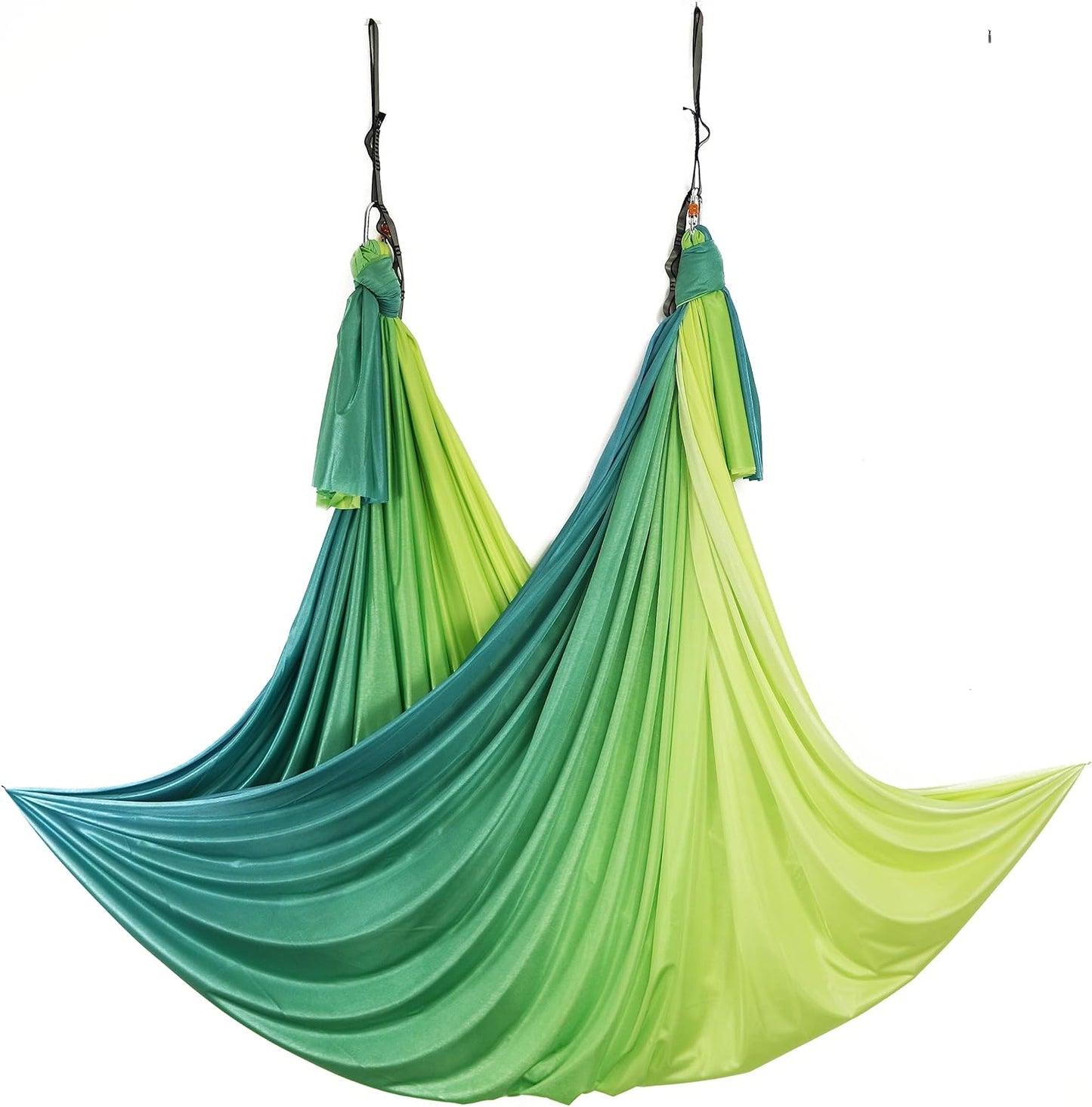 Aerial Yoga Hammock Aerial Pilates Silk Yoga Swing Set Inversion Equipment include daisy Chain, Pose Guide 5.5 yards