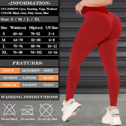 JGS1996 Butt Lifting Leggings for Women Tummy Control Workout Yoga Pants High Waisted Scrunch Booty Gym Tights