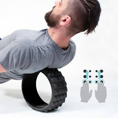 Chirp Wheel XR Knot Kneader - Firm Massage Roller, Shiatsu Thumb Massage, Muscle Release Tool for Knots &Tension Relief | High Density Foam for Physical Therapy & Relaxation, 500lbs Capacity, 6" Mint