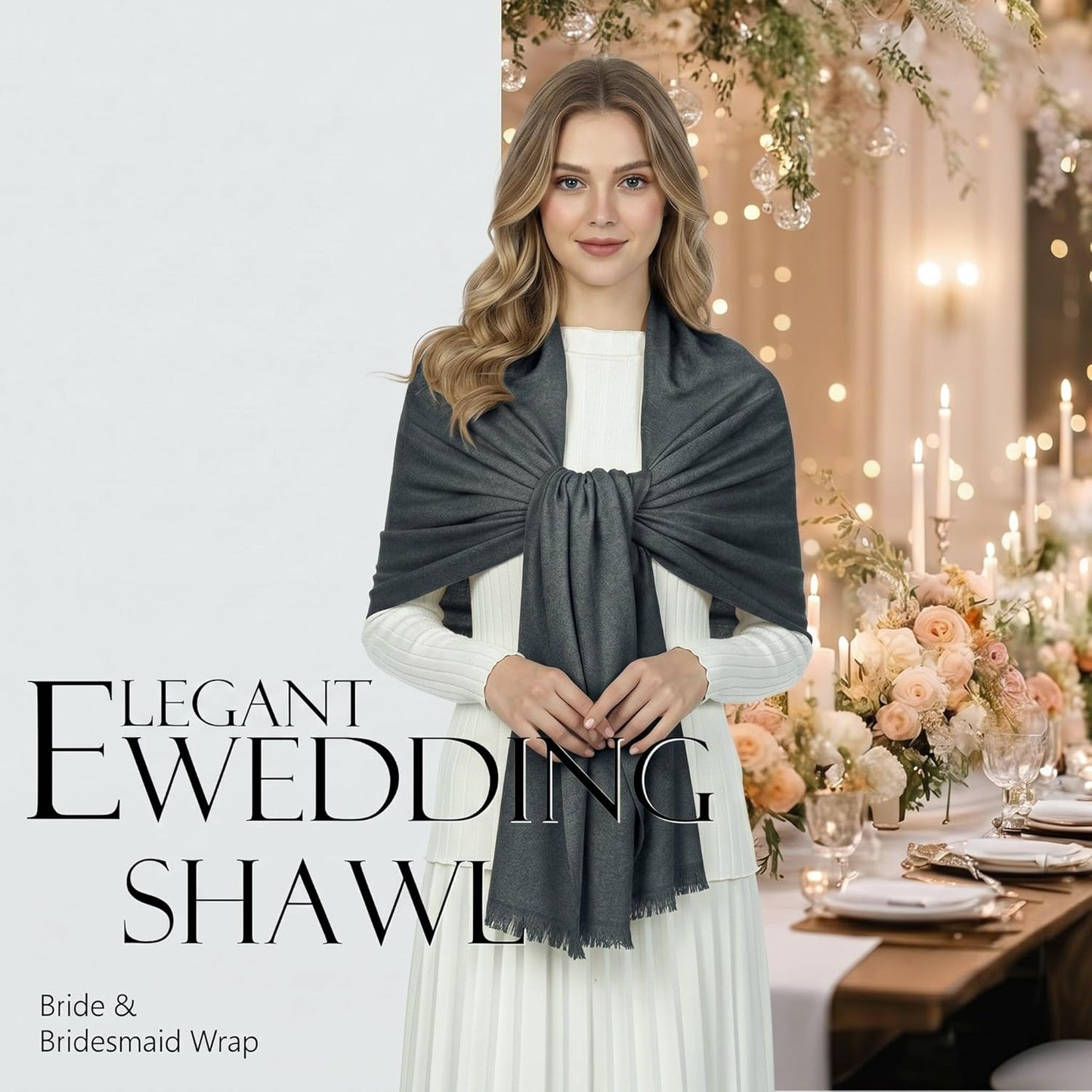Shawl Wraps for Women Pashmina Shawls and Wraps for Evening Dresses Large Soft Scarf Winter Scarf Wedding Shawl…