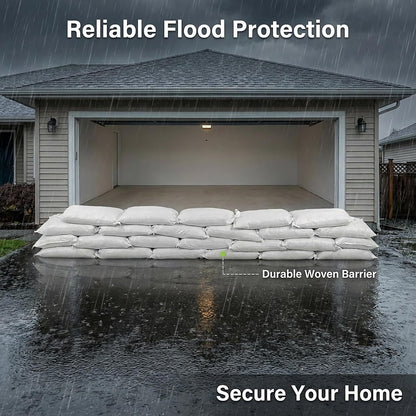 MAQIHAN Empty Sand Bags - 8PCS Woven Polypropylene Heavy Duty Tear Resistant Sandbags for Hurricane Sand Bags for Flooding Construction Project Storing Dry Materials