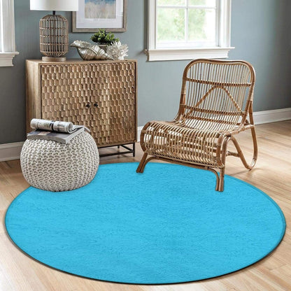 Machine Washable Modern Round Area Rug, Room Sofa Yoga Soft Round Carpet, Home Decor Non Slip Kitchen Office Circle Rug Grey, 24inch