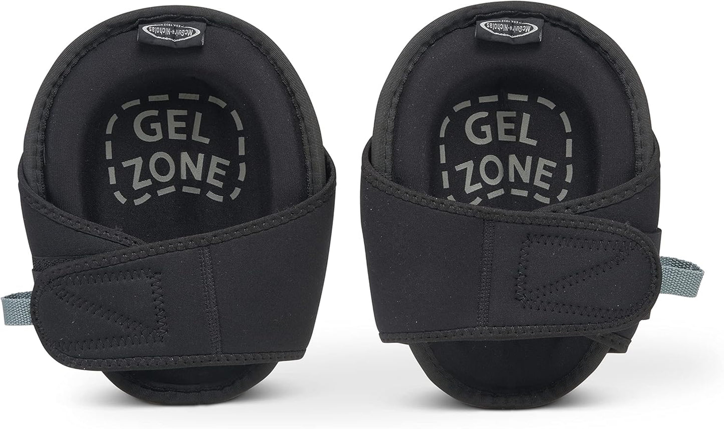 McGuire-Nicholas Gel Lite Pro Flooring Knee Pads for Men and Women, Soft Gel Adjustable Knee Pads for Gardening, Flooring, and Work, Navy/Black | 22382