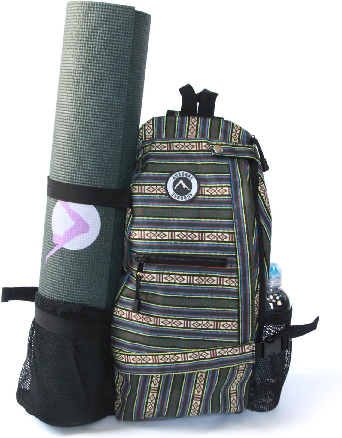 AURORAE Yoga Mat/Gym/Picklleball Cross-body Travel Sling Back Pack. Mat sold separately.