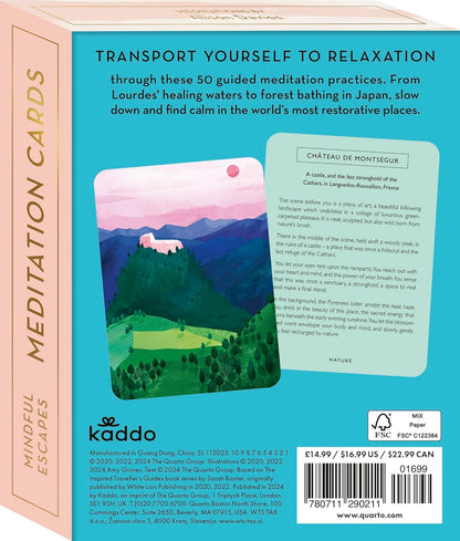 Mindful Escapes Meditation Cards: Discover inner calm wherever you are - 55 cards (Inspired Traveller's Guides)