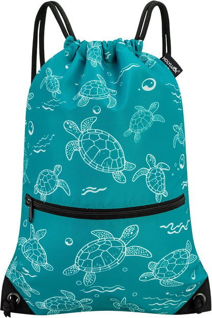 HOLYLUCK Drawstring Backpack Bag Sport Gym Sackpack - Colors A