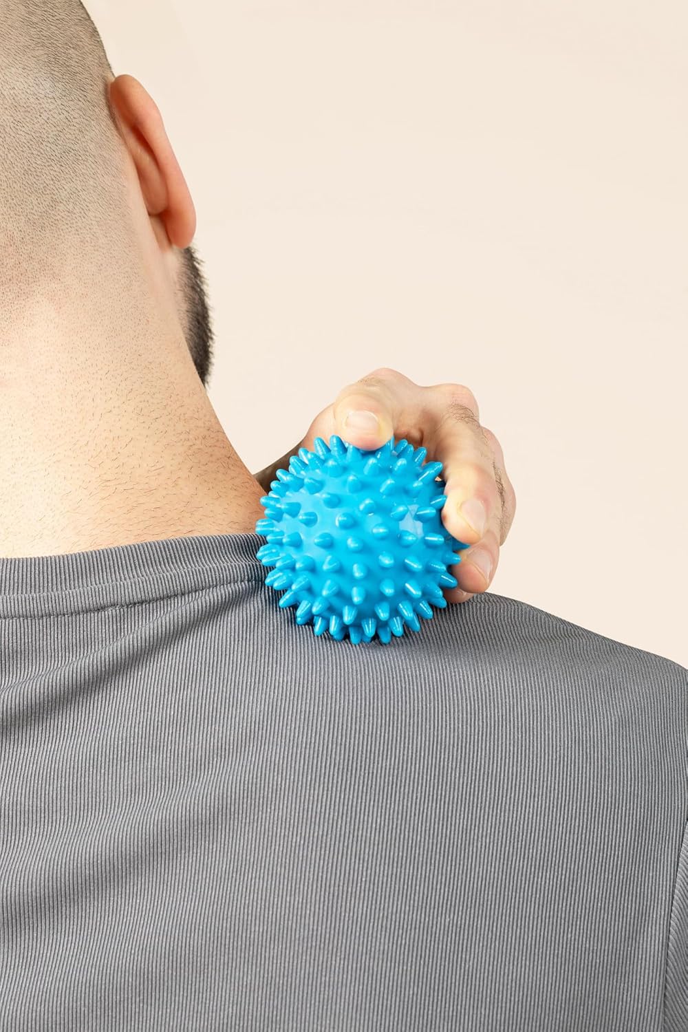 Posture Magic Massage Ball Kit for Myofascial Trigger Point Release & Deep Tissue Massage - Set of 6 - Large Foam/Small Foam/Lacrosse/Peanut/Spiky/Hand Exercise Ball (Purple)