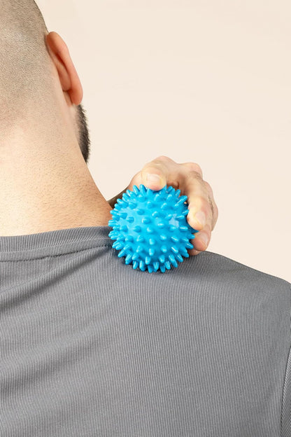 Posture Magic Massage Ball Kit for Myofascial Trigger Point Release & Deep Tissue Massage - Set of 6 - Large Foam/Small Foam/Lacrosse/Peanut/Spiky/Hand Exercise Ball (Purple)