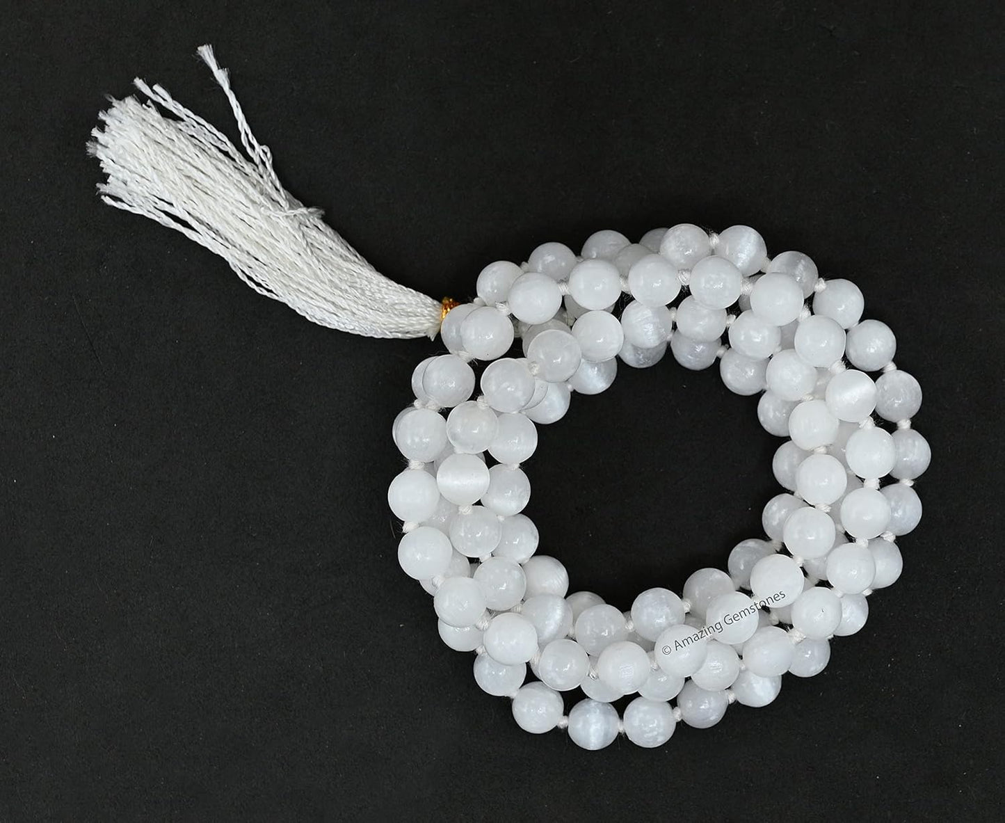 Amazing Gemstone 108 Beads Handmade Mala (Knotted, Rudraksha) - Colors B