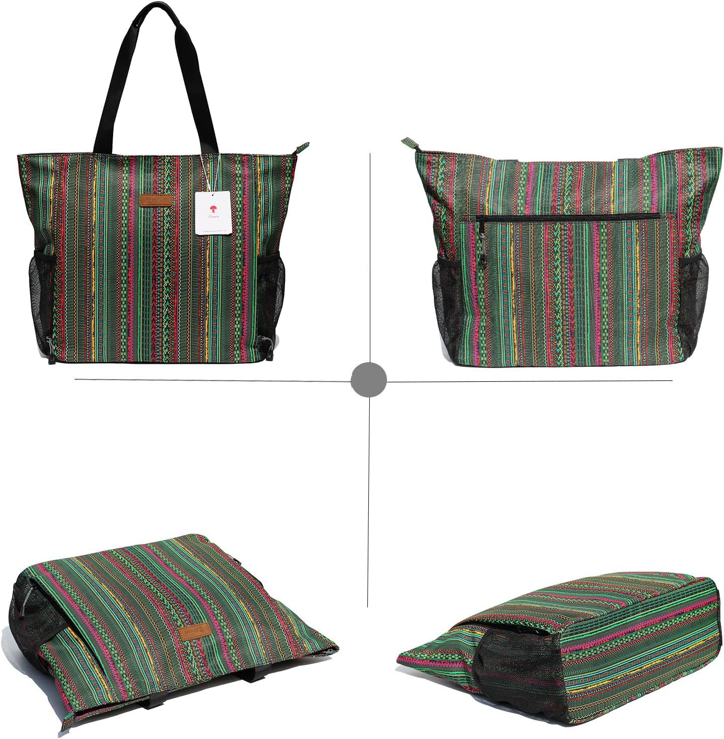 ESVAN Yoga Mat Bag Yoga Tote Carrier Shoulder Bag Carryall Tote for Office,Yoga,Pilates,Travel,Beach and Gym