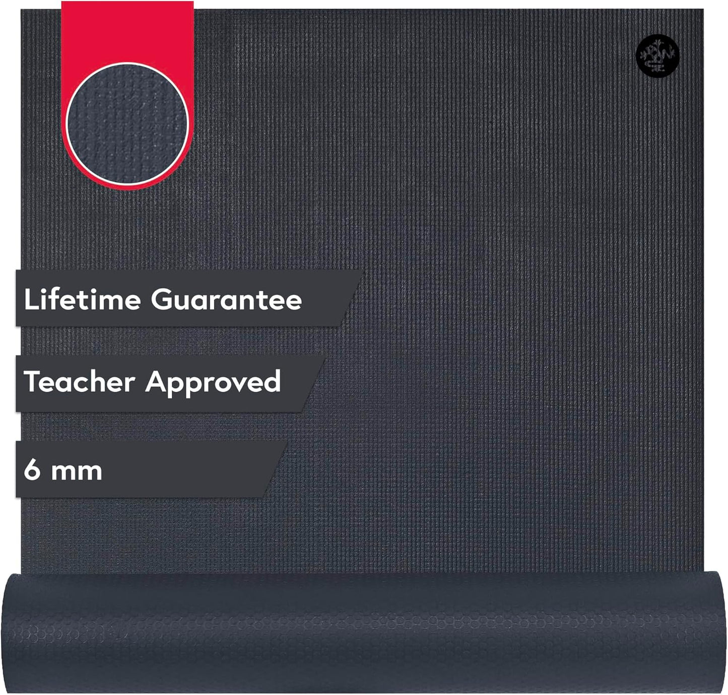 Manduka PRO Yoga Mat - 6mm | Lifetime Durability | Hygienic Construction | Premium Studio Quality | Teacher Approved