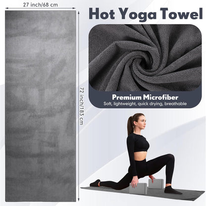 Simgoing 14 Pcs Yoga Kits for Home Workouts Pilates Equipment Set for Women Beginners, Hot Yoga Towel Blocks Strap, Knee Pad, Resistance Loop Exercise Band, Massage Lacrosse Ball, Pilates Ball