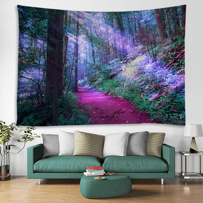 LYFANS Wooden Bridge Water Printing Fabric Tapestry Decorative Wall Art Tablecloth Bed Cover Picnic Carpet Beach Towel Bedroom Dormitory Living Room Multi functional Tapestry 79 x 59 inches