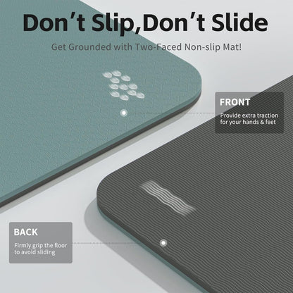 PAIDU Yoga Mat 8mm Super Thick TPE Fitness Mat | SGS Certified | Non-Slip, Odorless & Tear-Resistant | Unisex with Strap | for Yoga, Pilates, Meditation & Home Workouts