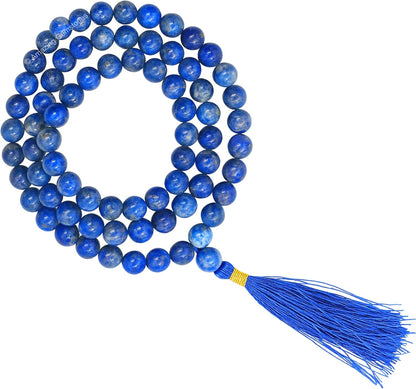 Amazing Gemstone 108 Beads Handmade Mala (Knotted, Rudraksha) - Colors B