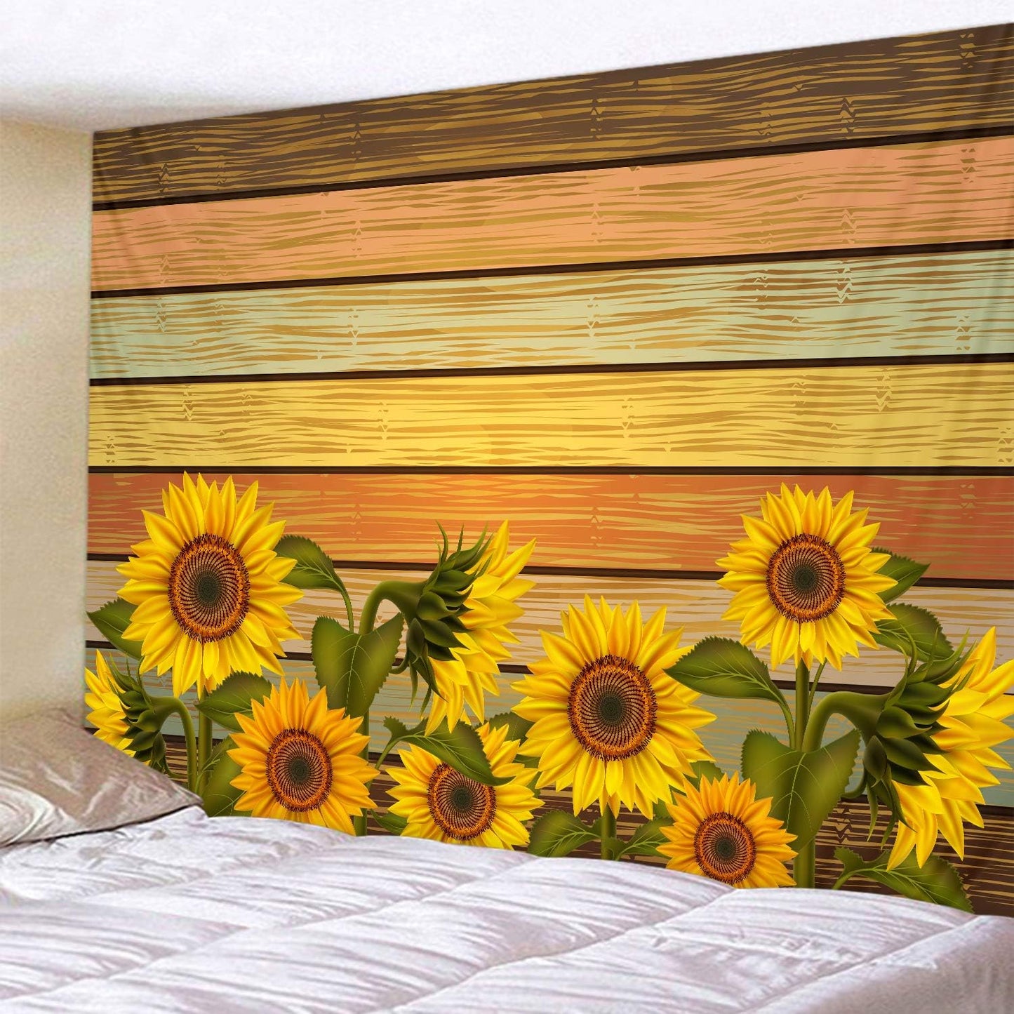 LYFANS Wooden Bridge Water Printing Fabric Tapestry Decorative Wall Art Tablecloth Bed Cover Picnic Carpet Beach Towel Bedroom Dormitory Living Room Multi functional Tapestry 79 x 59 inches
