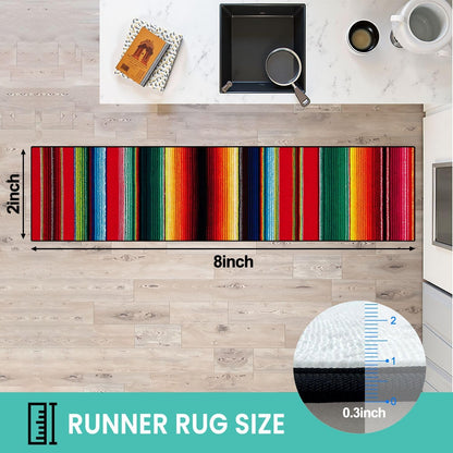 Runner Rug Washable 2x8 Leopard Print Seamless Leopard Skin Fashionable Cheetah Fur Non-Slip Hallway Area Rug Indoor Outdoor Home Decor for Entryway Bathroom Kitchen Carpet Yoga Floor Mat