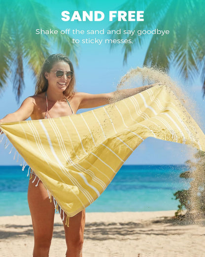 2 Packs Checkered Plaid Yoga Blanket Turkish Towel Extra Large Meditation Supplies Mat Cover Beach Blanket Women Birthday Gift for Mom Wife Sister Girlfriend Mother Adult Friend Husband Son Daughter