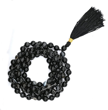 Amazing Gemstone 108 Beads Handmade Mala (Knotted, Rudraksha) - Colors B