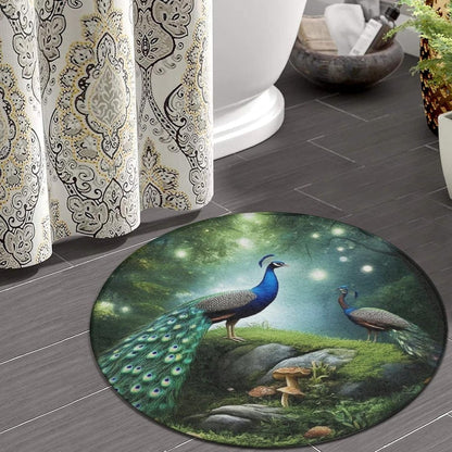 Room Sofa Yoga Soft Round Carpet, Home Decor Non Slip Kitchen Office Circle Rug, Machine Washable Modern Round Area Rug Beach Turtles, 60inch