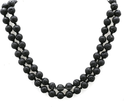 Amazing Gemstone 108 Beads Handmade Mala (Knotted, Rudraksha) - Colors B