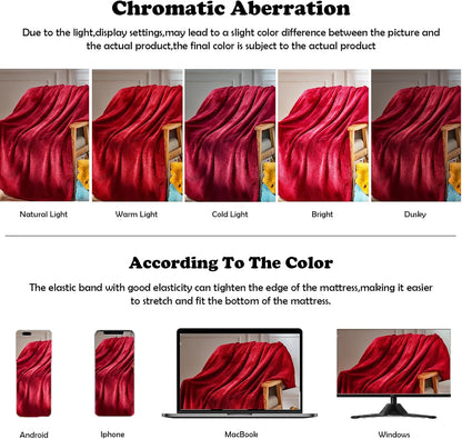 NEWCOSPLAY Super Soft Throw Blanket Light Purple Premium Silky Flannel Fleece Leaves Pattern Lightweight Bed Blanket All Season Use (Light Purple, Throw(50"x60")) - Colors B