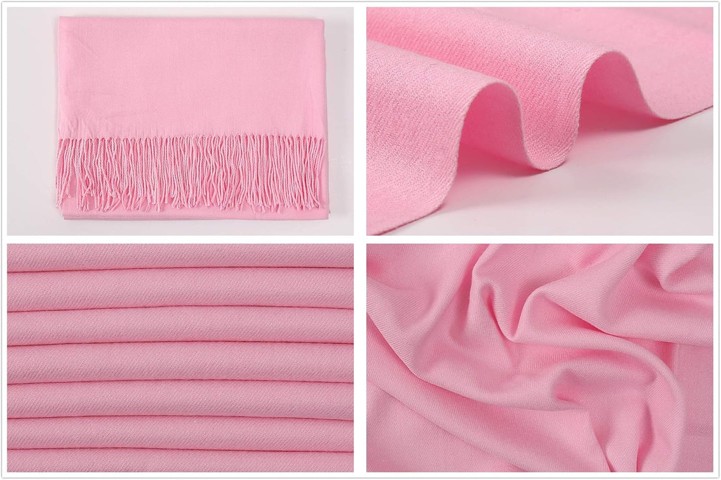 RIIQIICHY Women's Scarf Pashmina Shawls and Wraps for Evening Dress Bridesmaid Wedding Bridal Winter Warm Long Large Scarves
