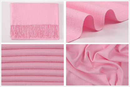 RIIQIICHY Women's Scarf Pashmina Shawls and Wraps for Evening Dress Bridesmaid Wedding Bridal Winter Warm Long Large Scarves