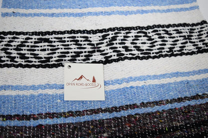 Open Road Goods Bulk Falsa Blankets - Handwoven Authentic Mexican Falsa - Great for Weddings, Yoga, Beach, Picnics, or Mexican Throw! (Tan, 7 Pack)