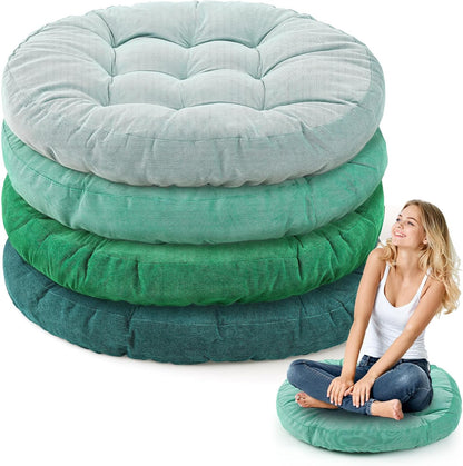 Jerify Floor Pillow Cushions Large Round Square Large Meditation Floor Pillow for Classroom Adult Meditation Picnic Party Seating Learning Daycare School(Square,Mixed Colors,4 Pcs)