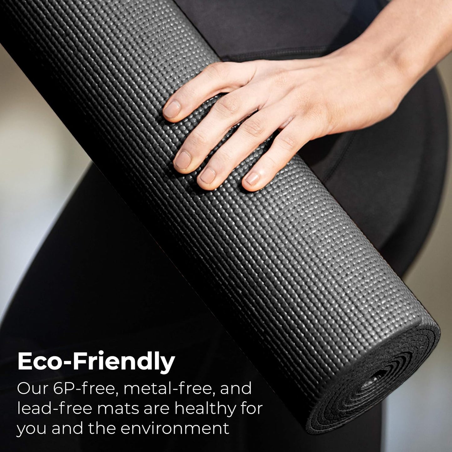 10-Pack Yoga Mat, 68" x 24" Non Slip Exercise Mat, 4mm Thick Gym Mat for Fitness and Stretching, Bulk Non Toxic Yoga Mats for Schools and Studios