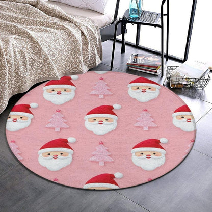 Large Home Decor Mat, Soft Round Yoga Carpet, Non Slip Machine Washable Home Office Circle Rug Gothic Witchy Sun Moon Mushroom Moth