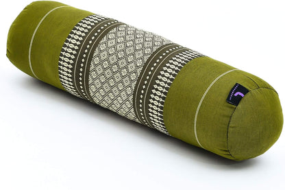 Leewadee Small Yoga Bolster – Shape-Retaining Cervical Neck Roll, Tube Pillow for Comfortable Reading, Kapok Filling, 22 x 6 x 6 inches