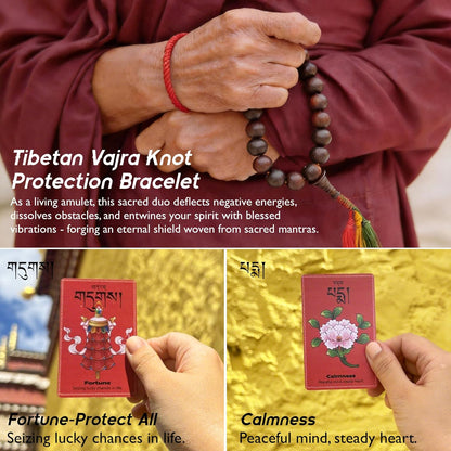 16PCS Handmade Tibetan Thangka Blessing Set, Eight Auspicious Symbols Tapestry, Mindfulness Meditation Kit for Yoga Zen Home Decor, Spiritual Gifts for Women Mom Friends Family Housewarming